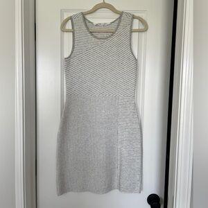 Athleta white and Gray Sweater Dress